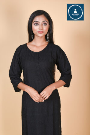 BLACK CHIKON KURTI