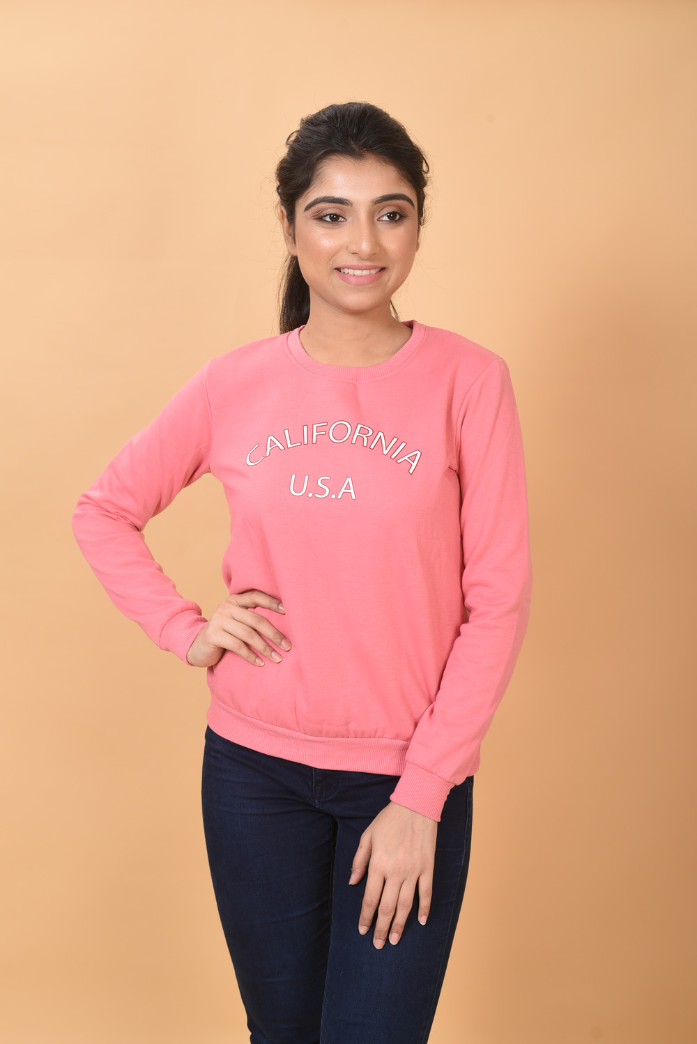 Salmon Pink Sweatshirt