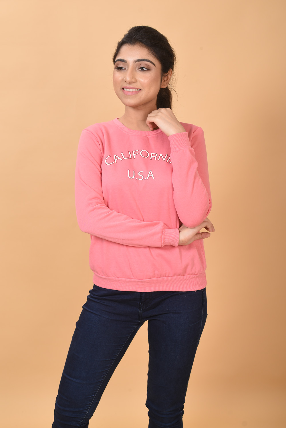 Salmon Pink Sweatshirt