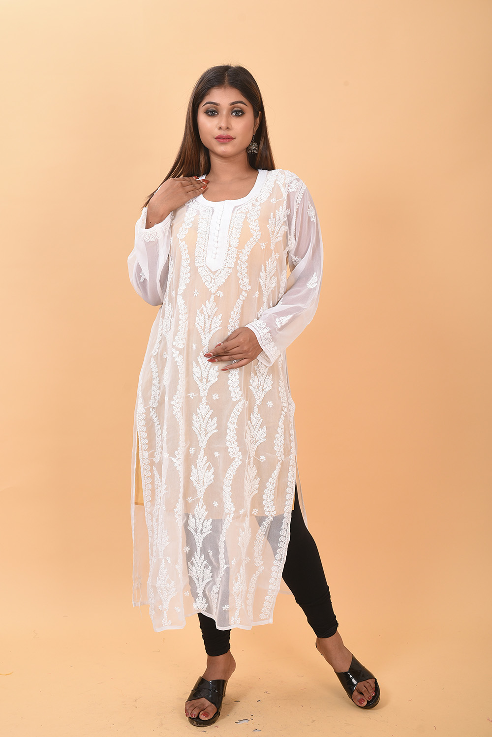 Pure Authentic Lucknow Chikankari Kurti