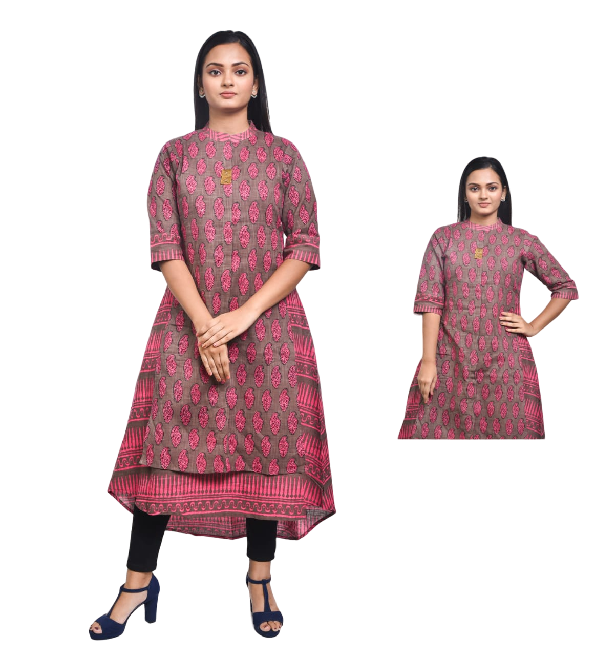 Phagun Designer Double Layer Anarkali Kurti Dori Jacket Style Indian Dress  - 16 - Walmart.com