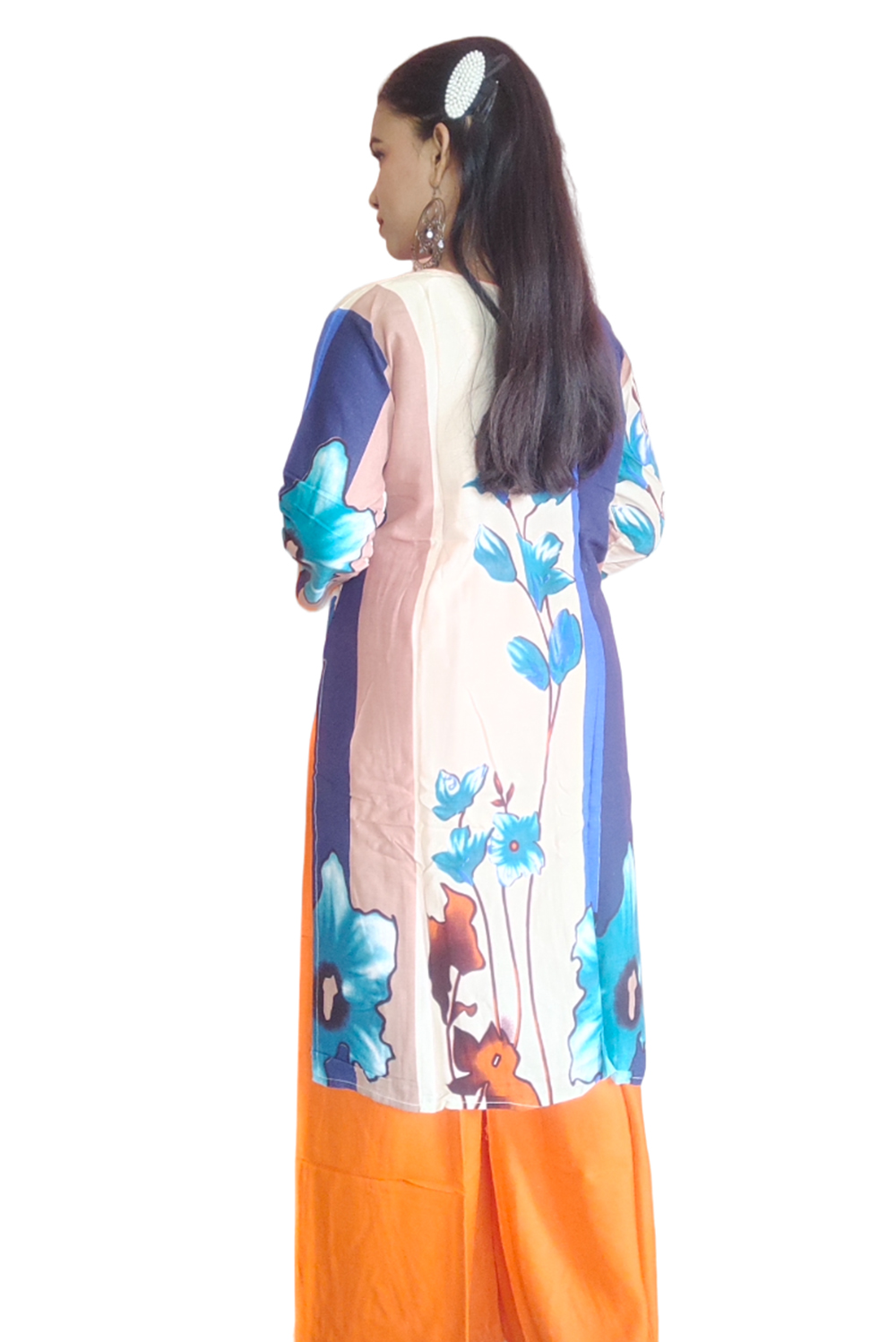 Rayon silk Multi Kurti set