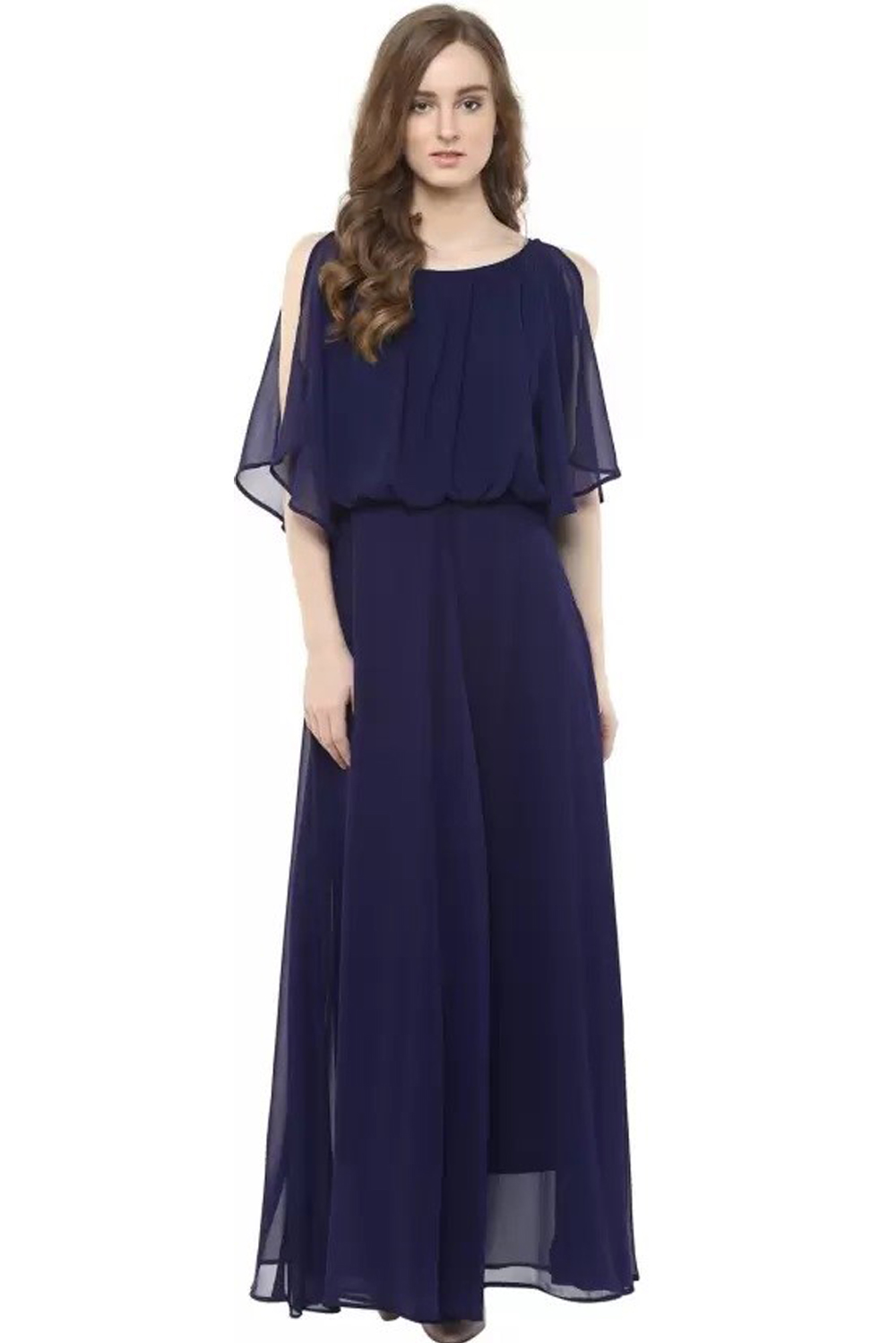 HARPA  Women A-line Dark Blue Dress